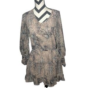 The Impeccable Pig S Snakeskin Print Mini Dress